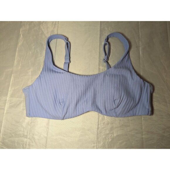 Athleta Women's Swim Top Bra Bikini Light Blue Size 36B/C - Picture 1 of 12